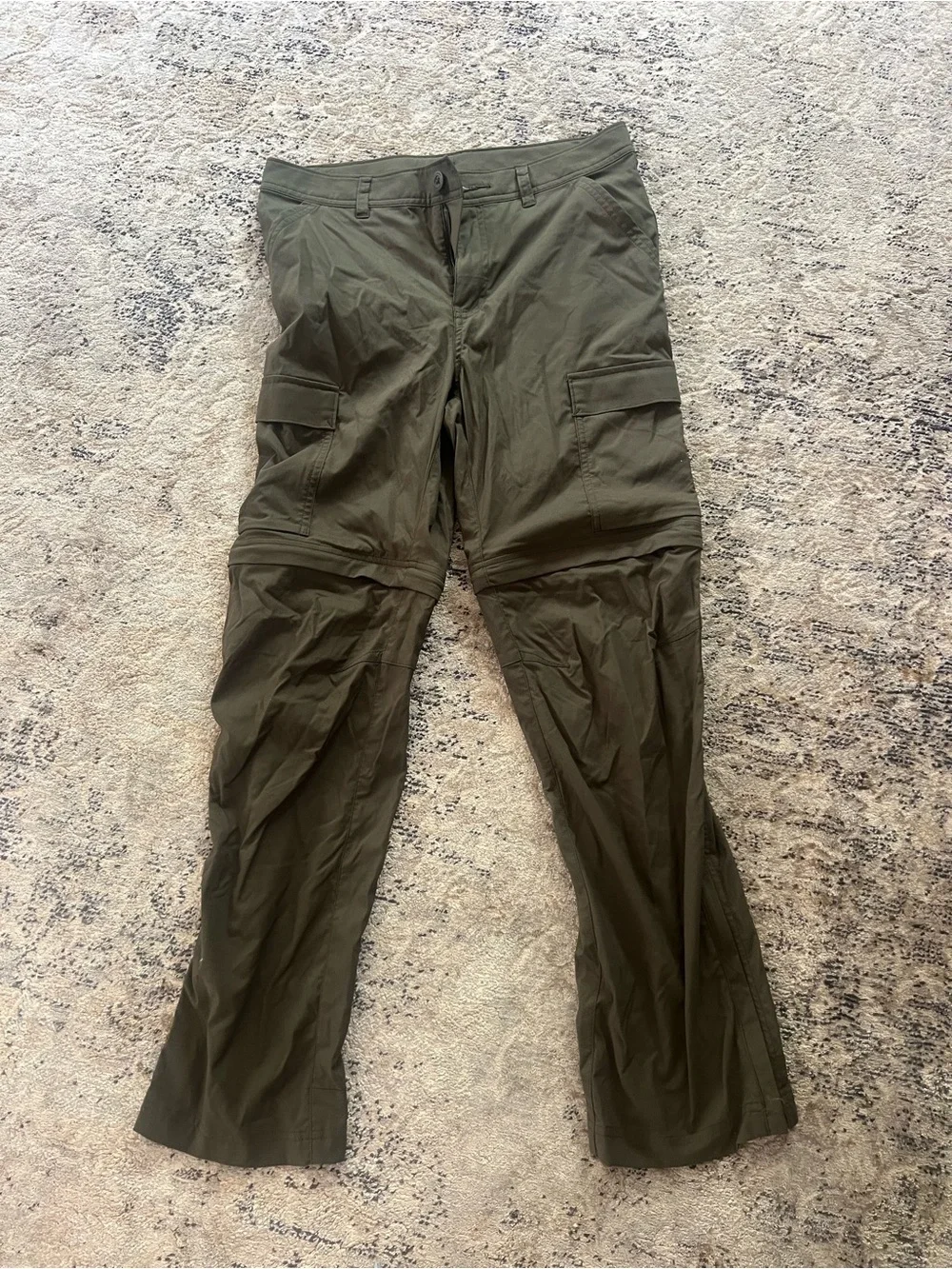 REI Men's Olive Cargo Pants - Dark Green Utility Trousers